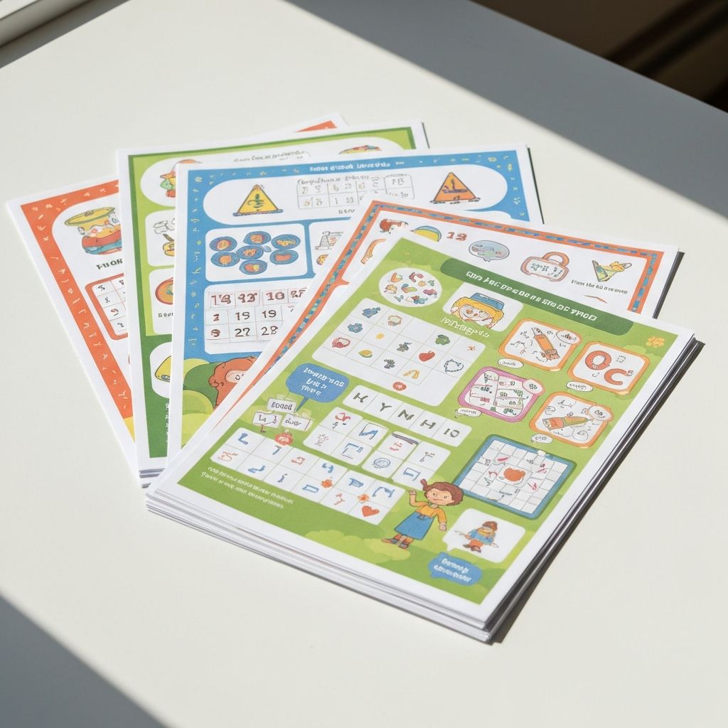 Folhas impressas organizadas